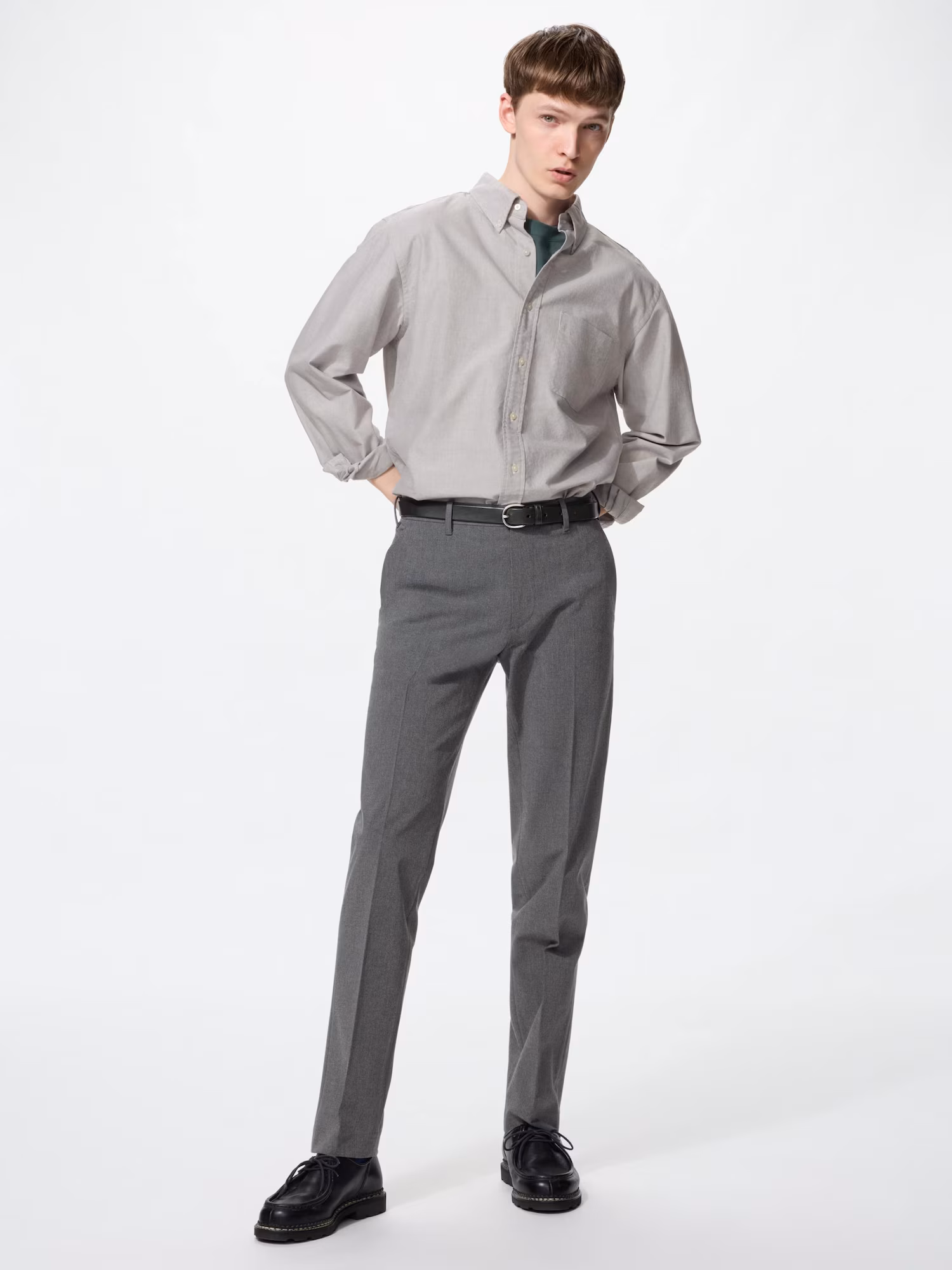 Двусторонние стретчевые умные брюки — UNIQLO