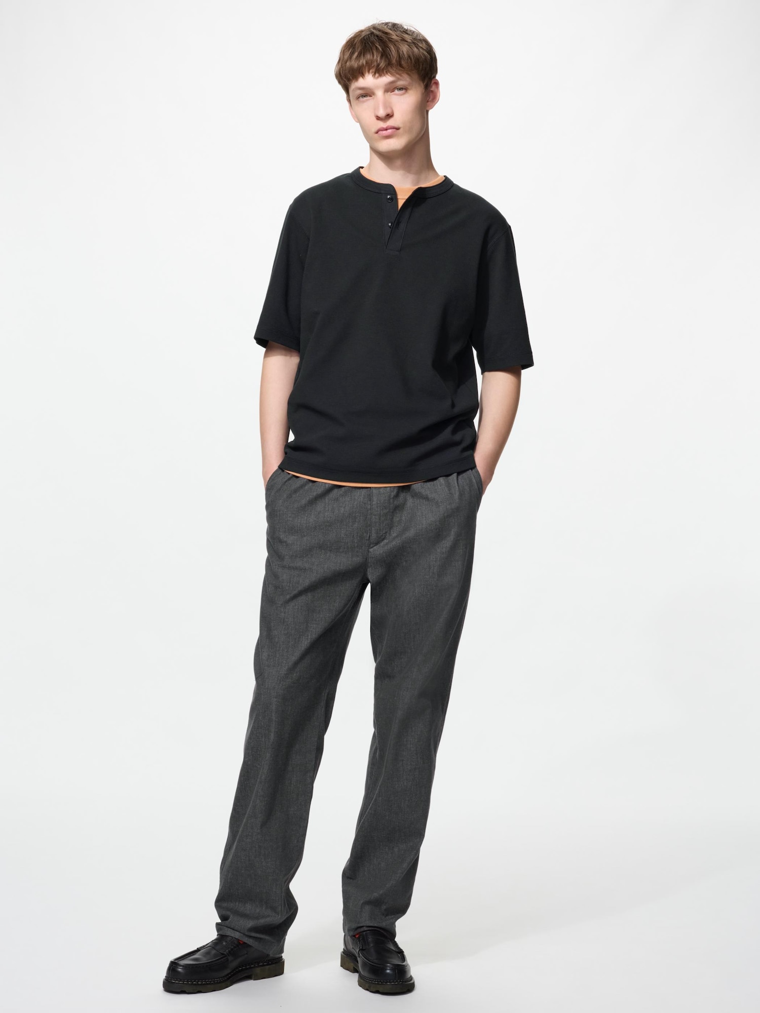 Эластичные легкие брюки с лодыжкой/джинсы/удлиненная длина — UNIQLO