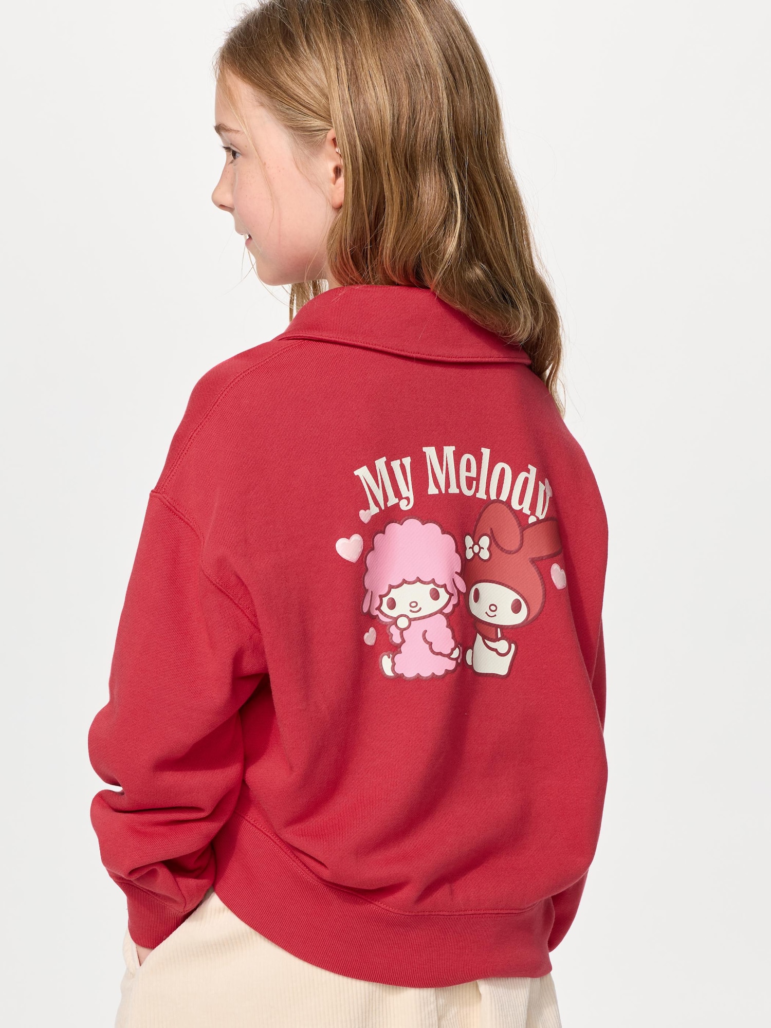 Халф-цип свитшот с персонажами Sanrio — UNIQLO